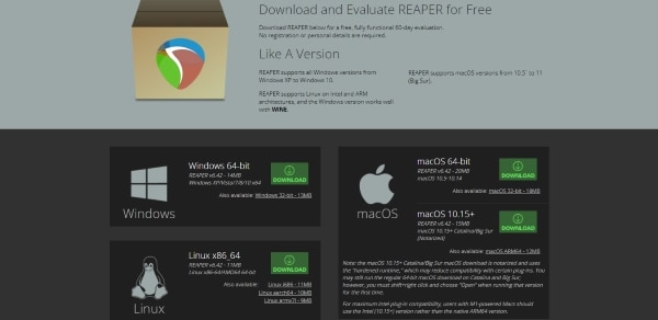 download and install reaper