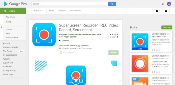 super screen recorder