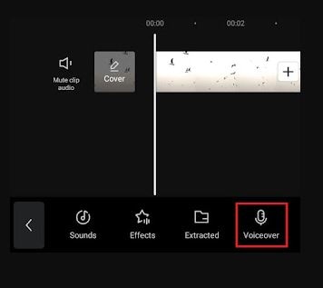 select voiceover capcut
