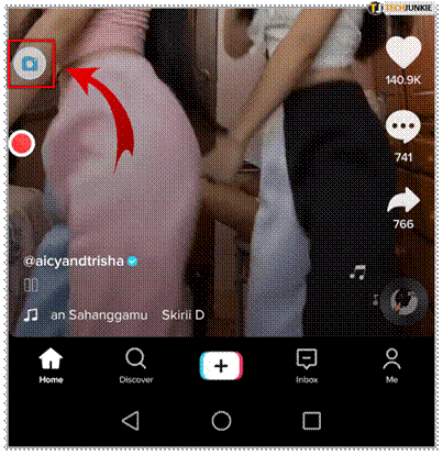 Click on the camera icon