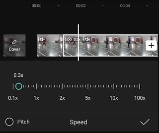 Control deslizante de velocidad de Capcut