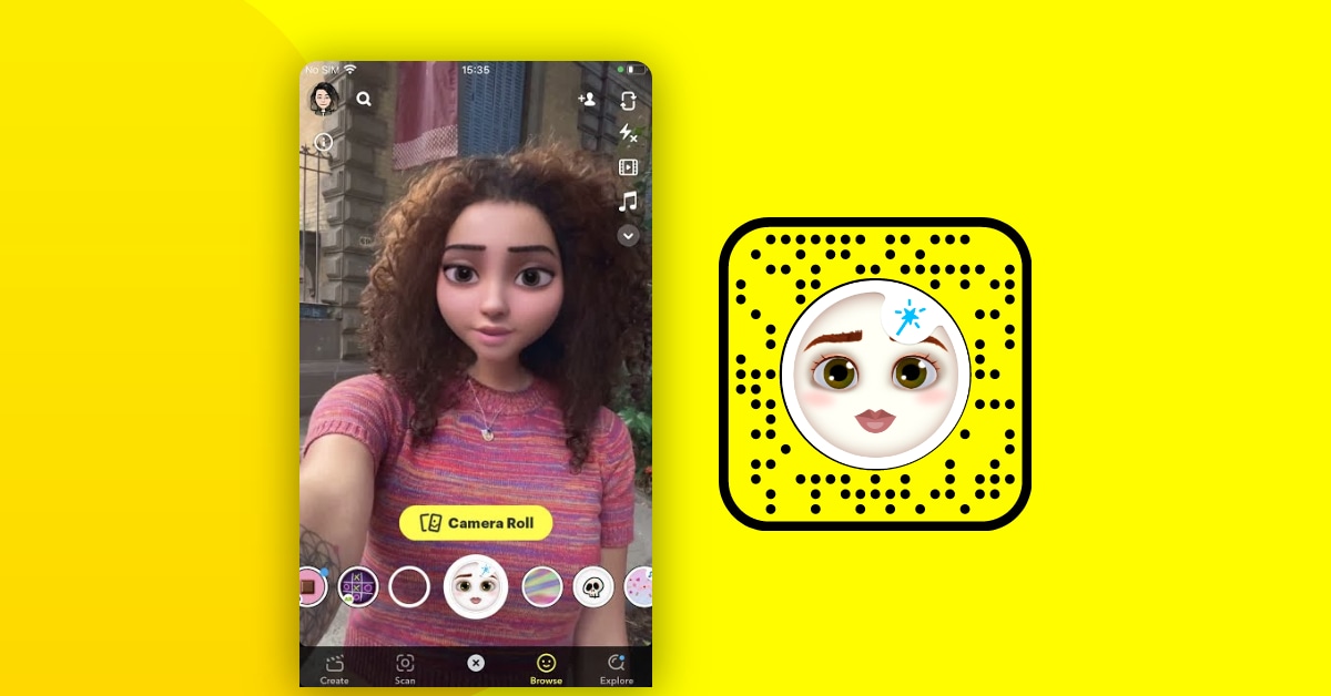 How to Use Snapchat to Send a Snap with Cartoon Face Lens [2022]