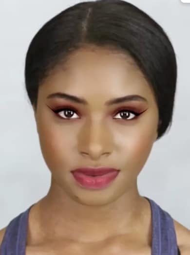 filter snapchat burgundy makeup