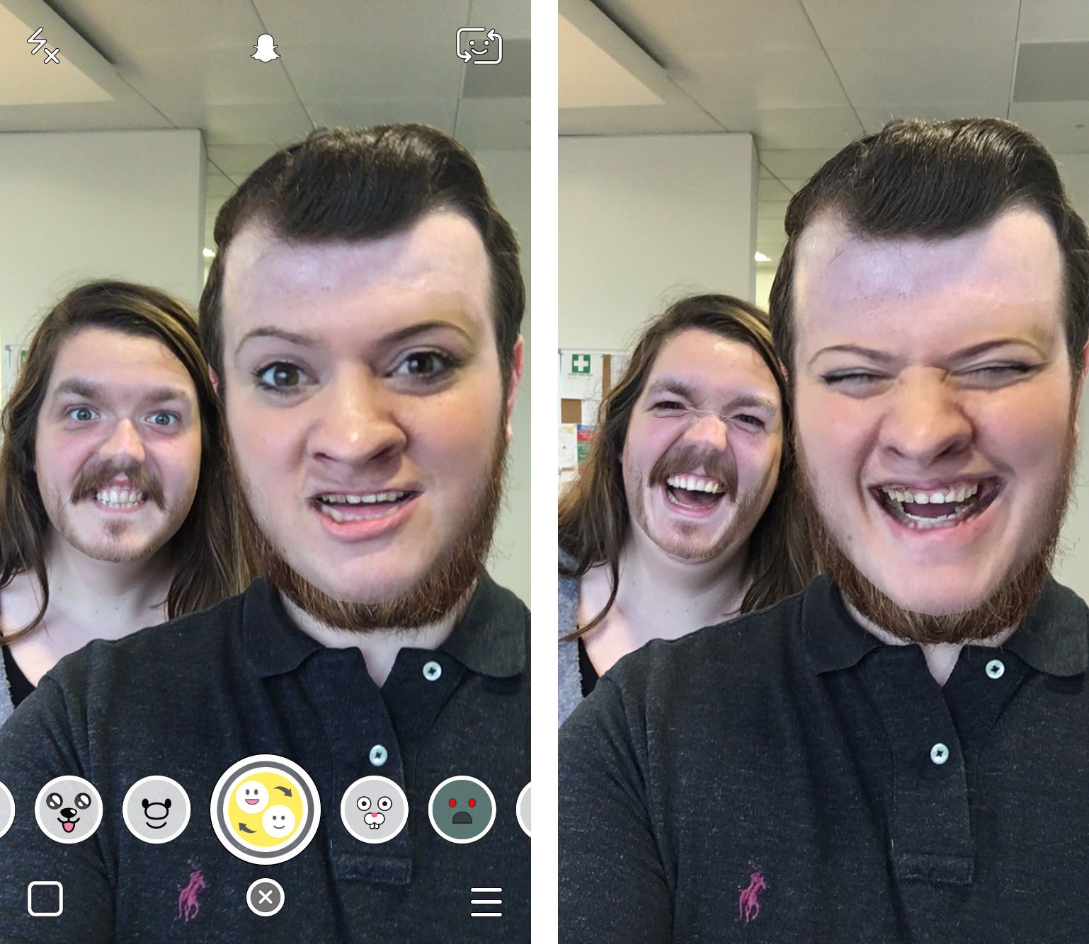 snapchat filter face swap