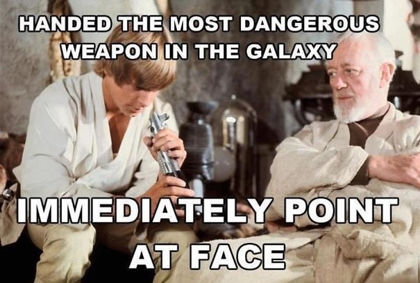 Meme de Natal hilário sobre Star Wars