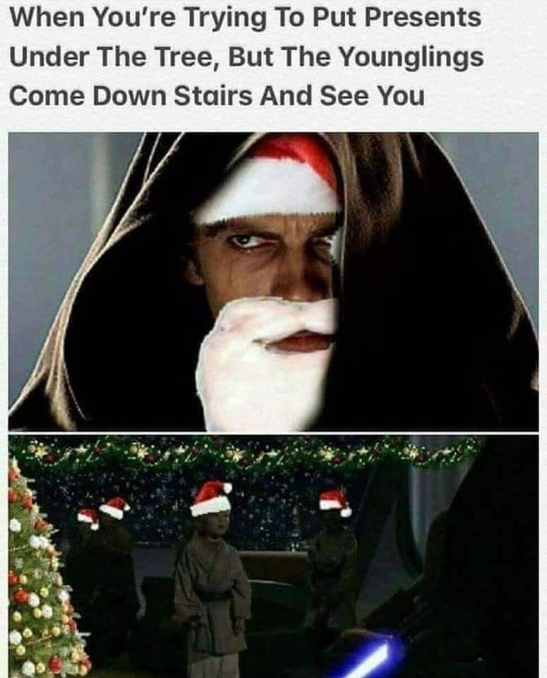 Meme de Star Wars sobre o Papai Noel