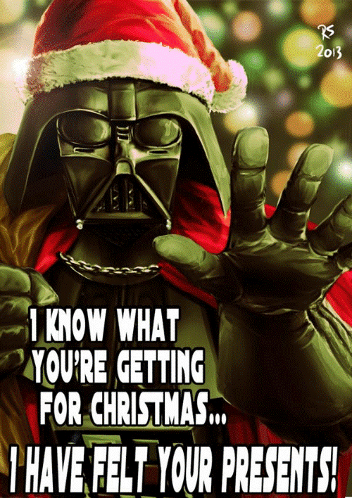 Meme de Star Wars sobre presentes de Natal