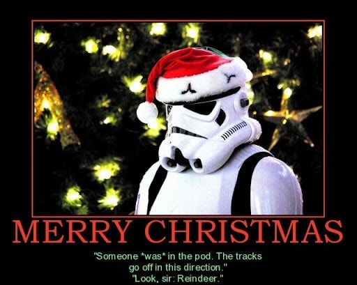 Humorous Star Wars Christmas meme