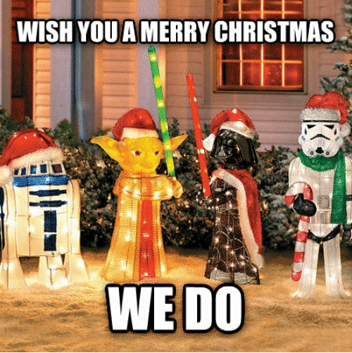 Merry Xmas from Star Wars characters