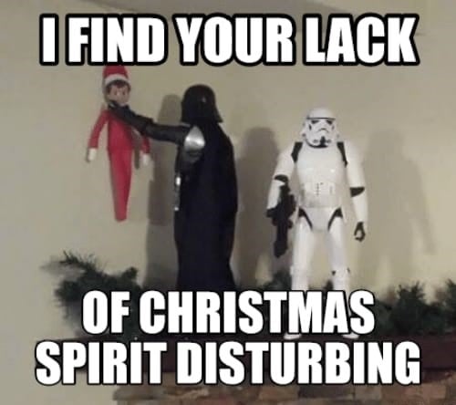 Star Wars Christmas spirit meme