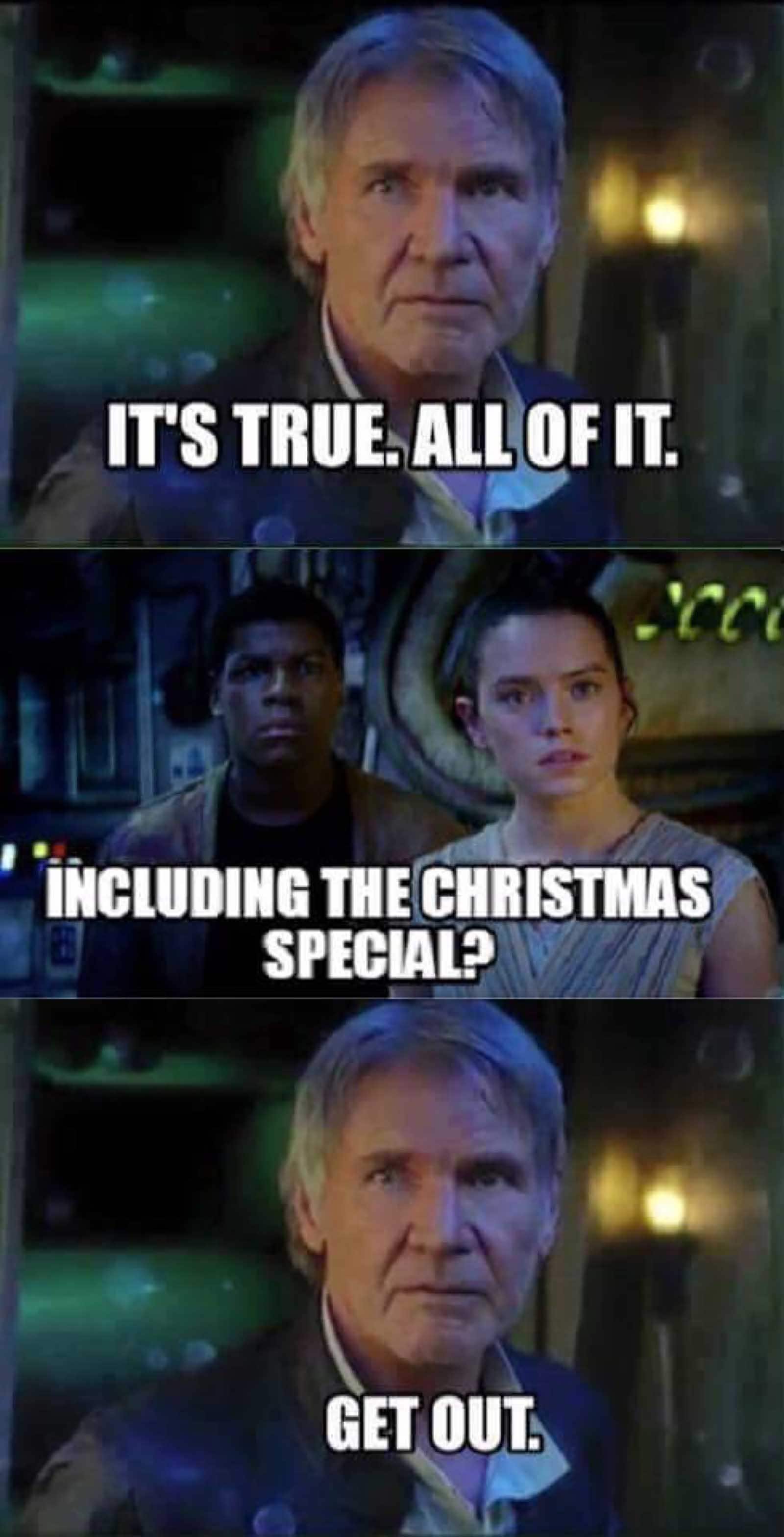 That funny Star Wars Christmas dialog meme