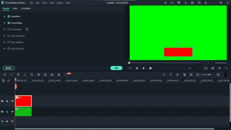 Greenscreen Abo Schaltfläche in Filmora erstellen