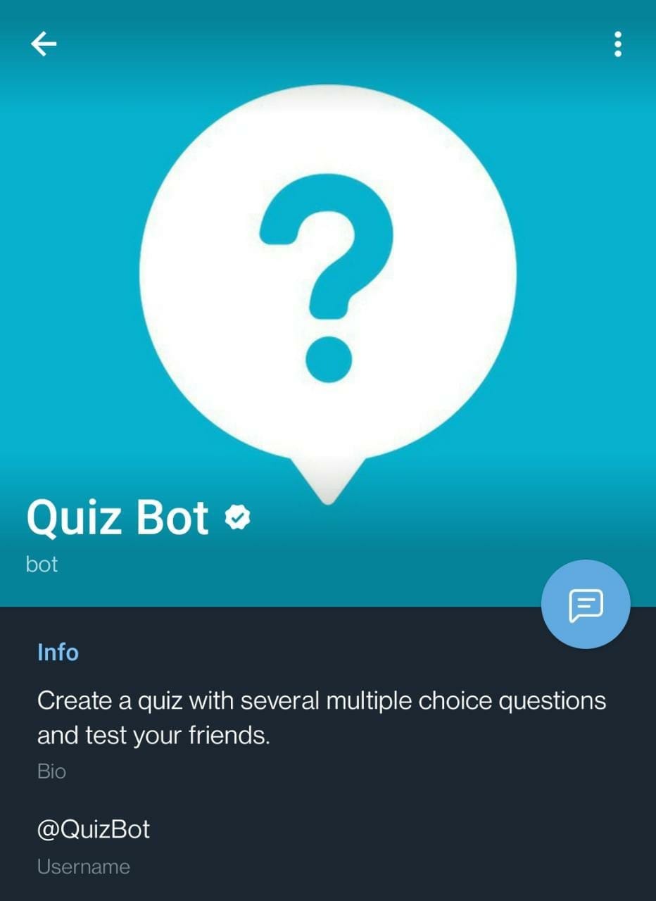 telegram bot quiz