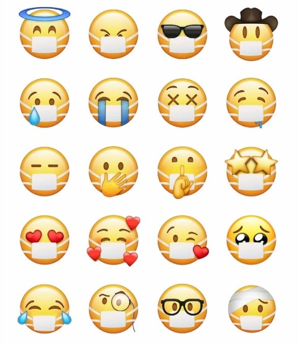 Telegram-Aufkleber - Corona-Emoji