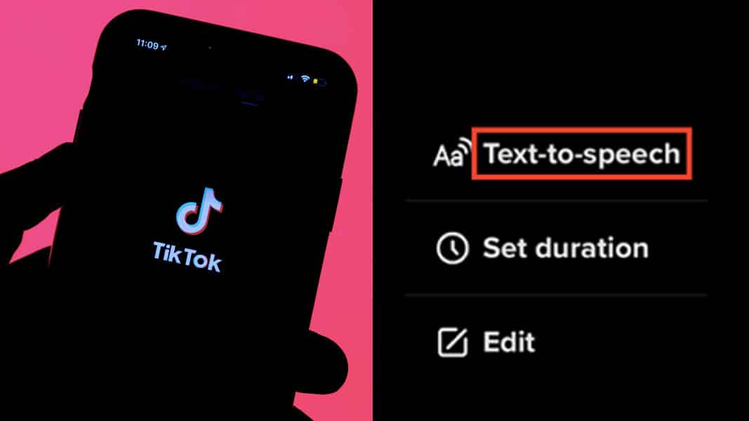 speech text on tiktok