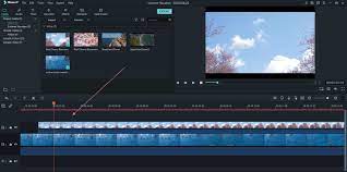 create youtube video with Filmora - move your video on timeline
