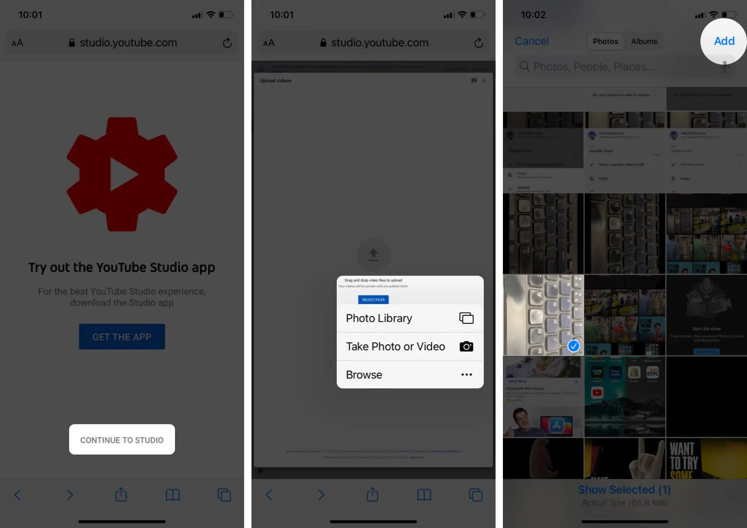 télécharger une vidéo youtube depuis un iphone en utilisant safari