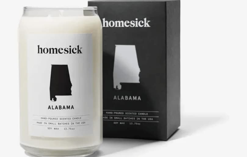 valentine day gift idea for him - homesick scented candle
