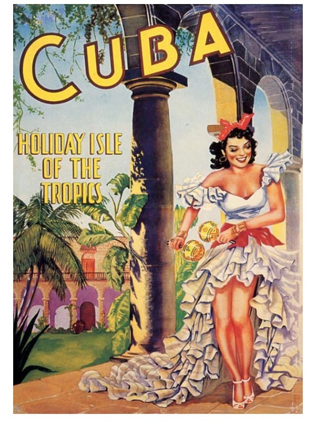 vintage travel poster cuba
