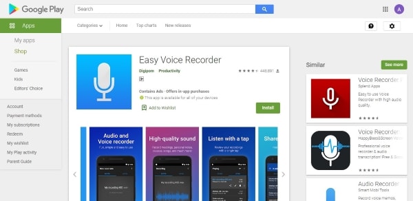 easy voice recorder