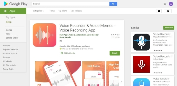 voice recorder and voice memos