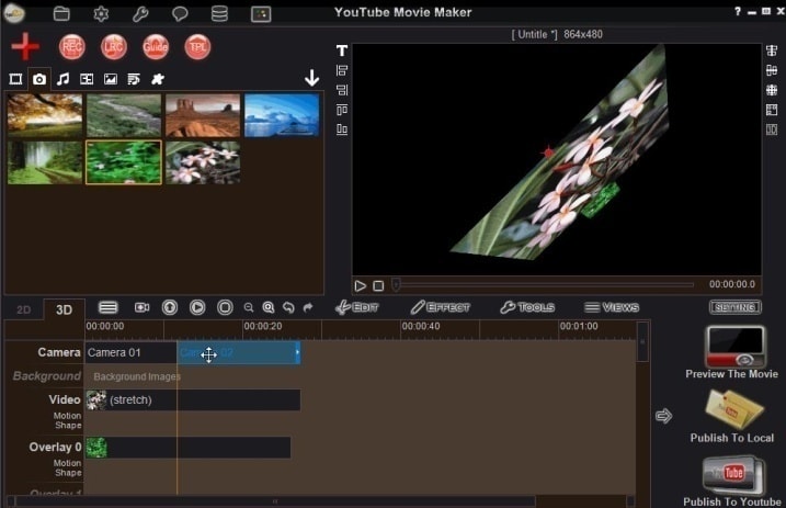 Ajouter un média sur YouTube MovieMaker