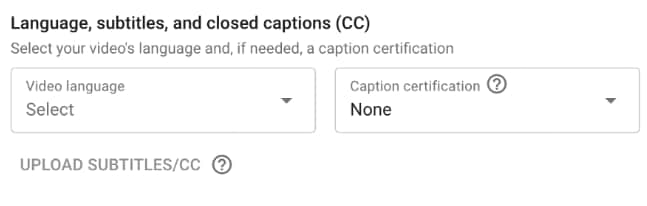youtube seo tips - add subtitles and closed captions