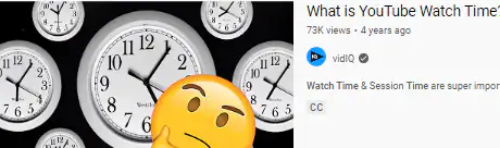 العوامل التي تؤثر على تصنيف فيديو youtube - مدة المشاهدة