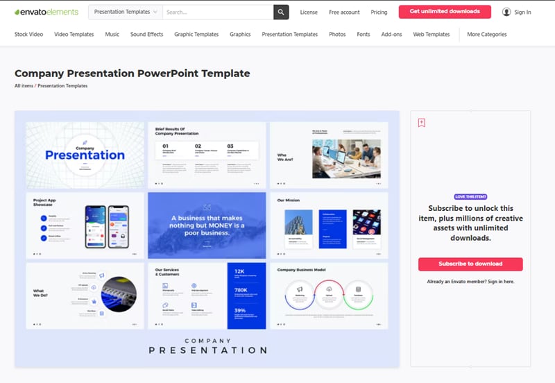 Company Presentation PowerPoint Template