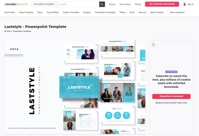 Laststyle - PowerPoint Template