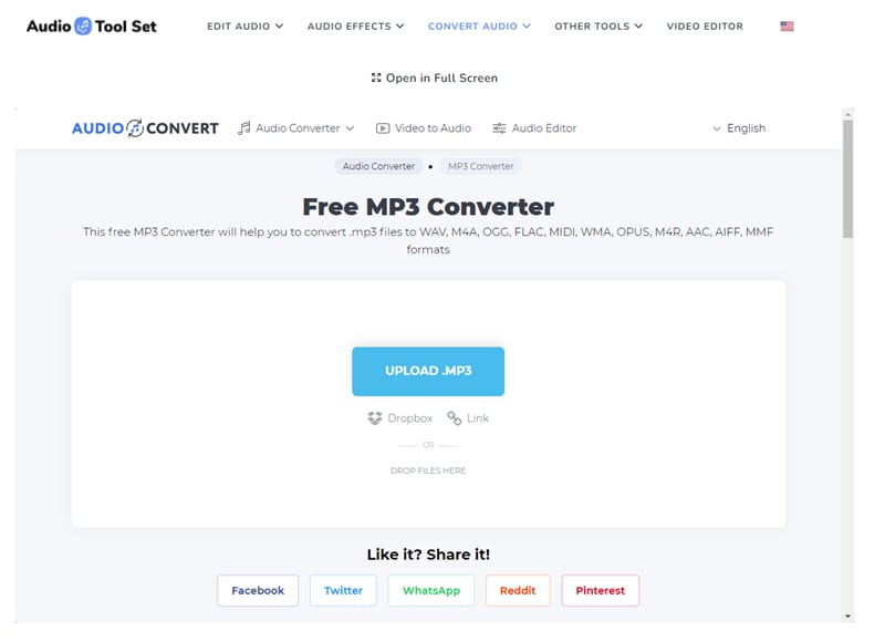 Upload MP3 File for Conversion