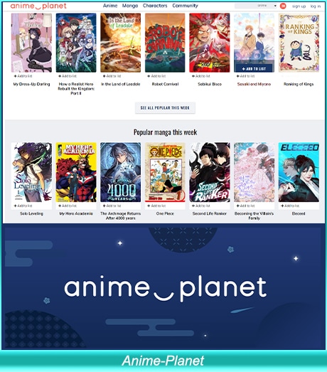 أنيمي مدبلج على anime planet 