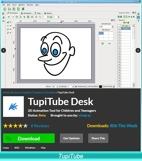 TupiTube free animation software mac