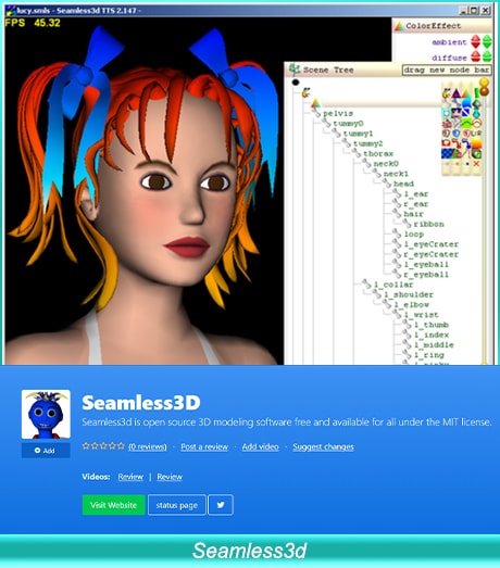 Seamless3d 動畫軟體，適用於 Windows 系統