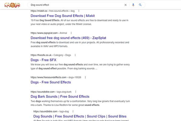 Use Third-Party Sources For Dog Sound Effect