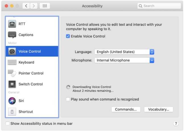 apple Voice Control Features
