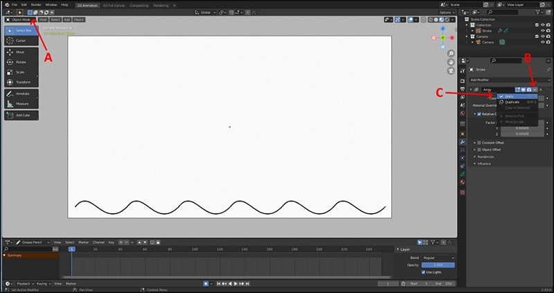 Array Modifikator Blender