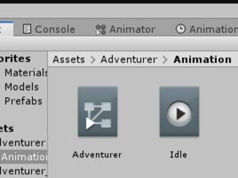 idle animation tab