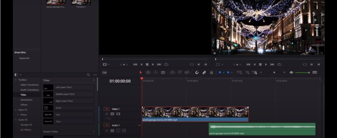 separating the audio from the video