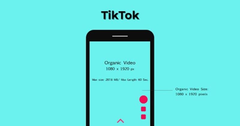 especificações de video do TikTok