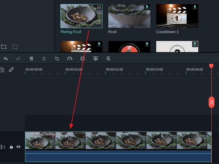 Einen Clip in Davinci Resolve teilen