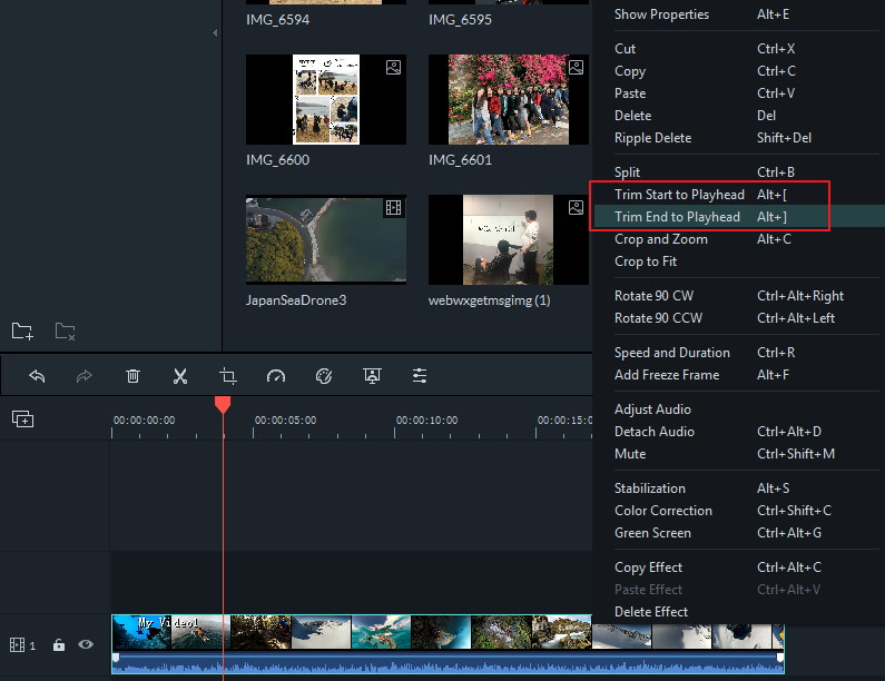 dividere una clip in davinci resolve