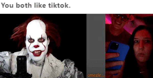 momento gracioso tiktok omegle - Pennywise