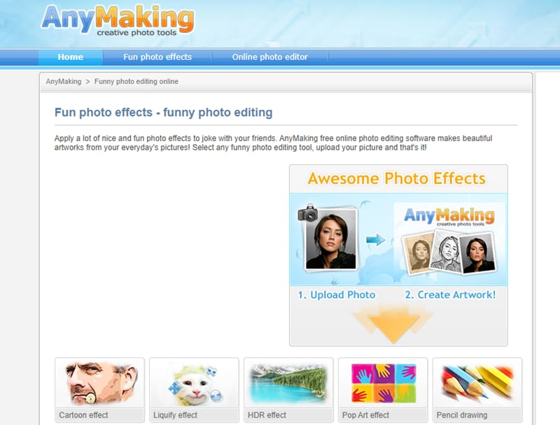 AnyMaking Photo Effects Tools