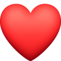 red heart emoji for valentine day