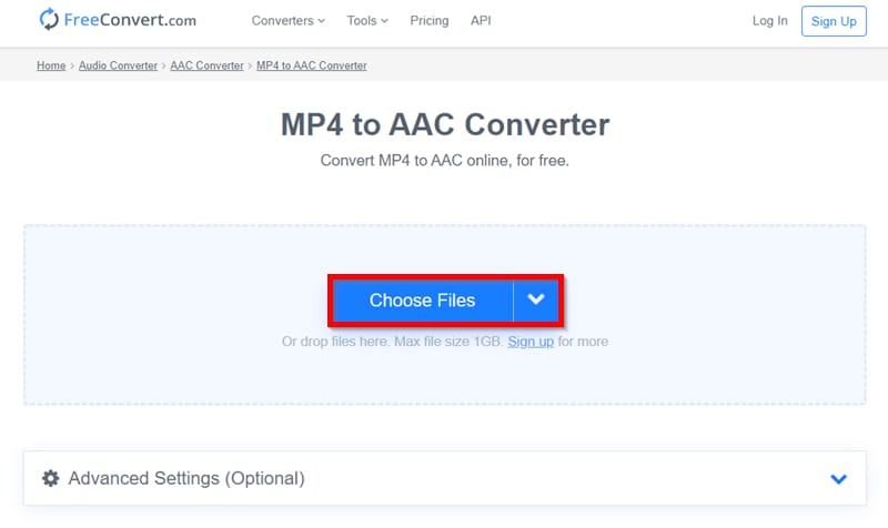 Choose Files for Conversion