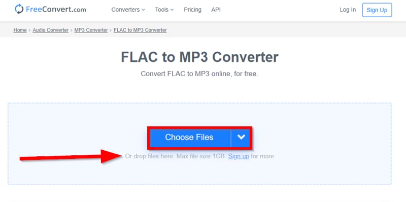 Subir archivo de audio FLAC