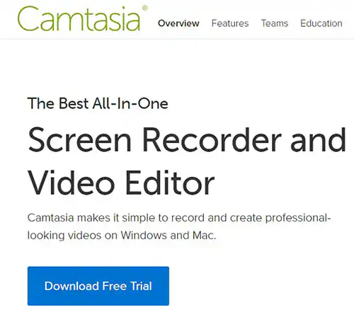 تطبيق camtasia