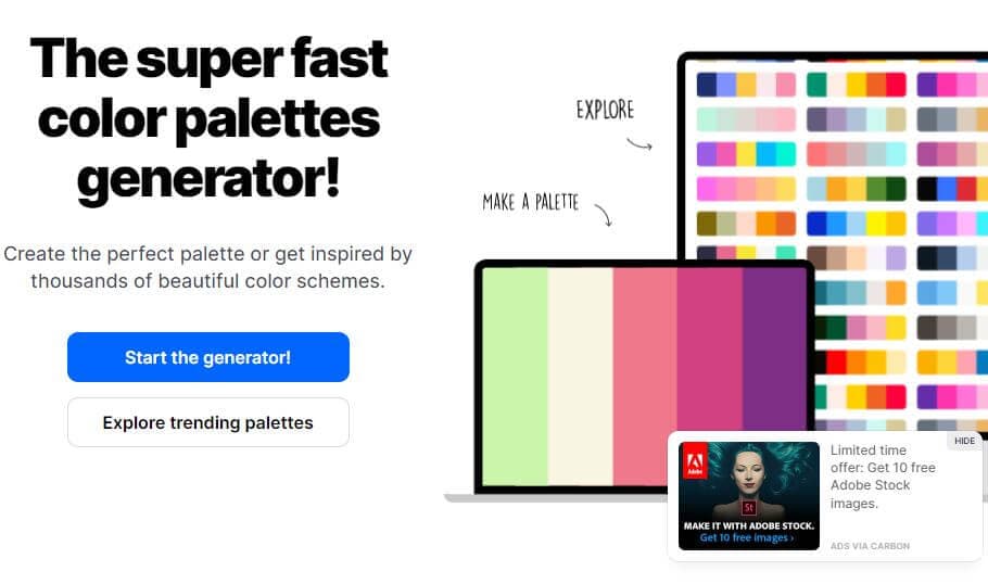 Coolors Color Palettes Generator