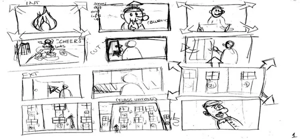 preparing a storyboard 6